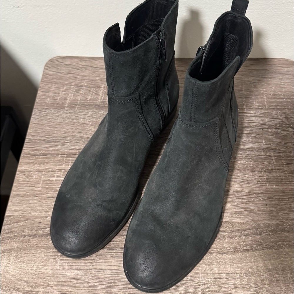 ECCO Touch 15 Suede Leather Ankle Boots Size 39